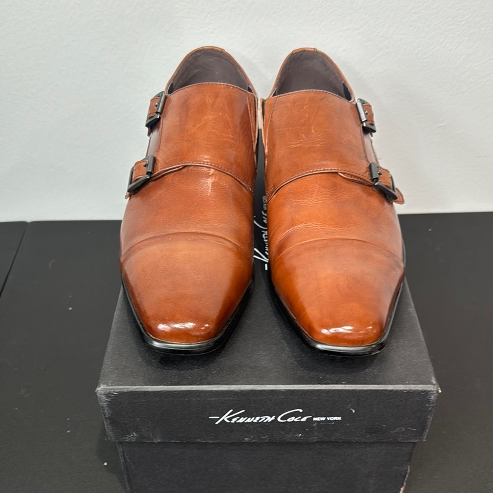 Kenneth Cole Brown Monk Strap Oxfords size 9